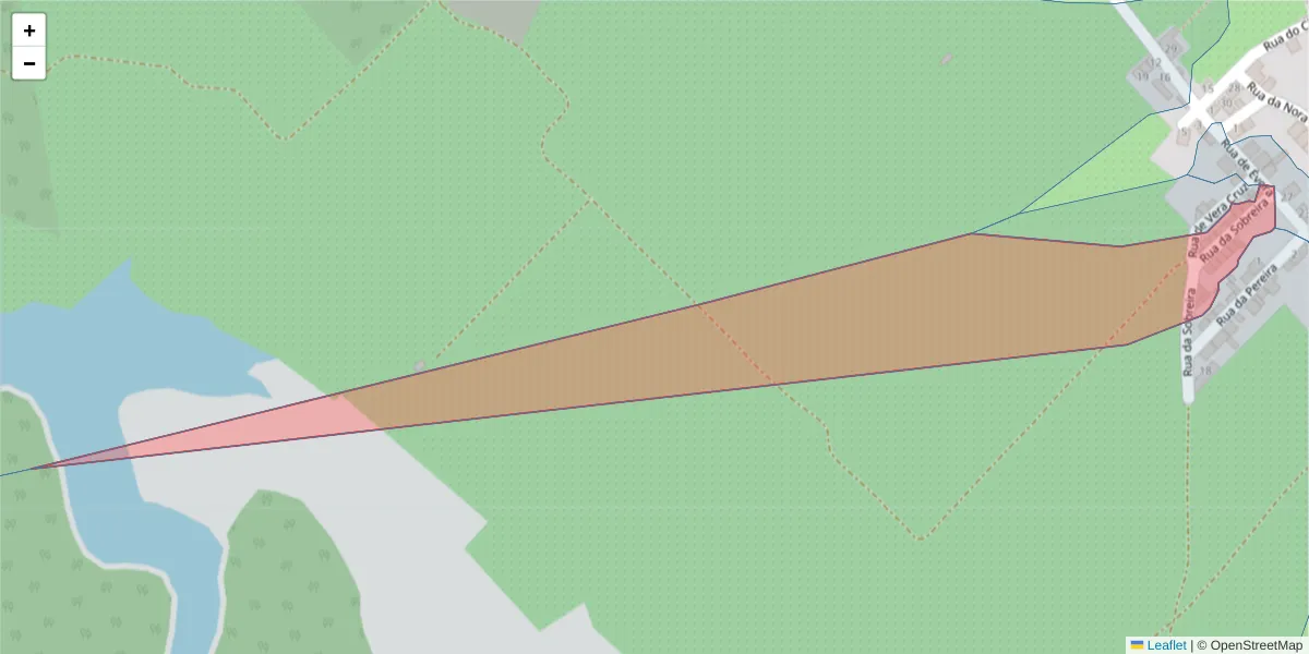 Mapa detalhado do código postal 7220-117 com limites, códigos postais vizinhos e agências dos correios