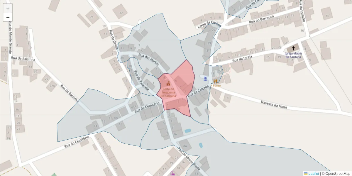 Mapa detalhado do código postal 7220-486 com limites, códigos postais vizinhos e agências dos correios