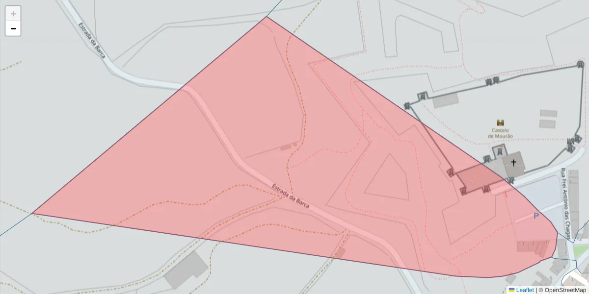 Mapa detalhado do código postal 7240-232 com limites, códigos postais vizinhos e agências dos correios