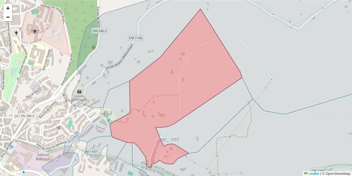 Mapa detalhado do código postal 7300-049 com limites, códigos postais vizinhos e agências dos correios