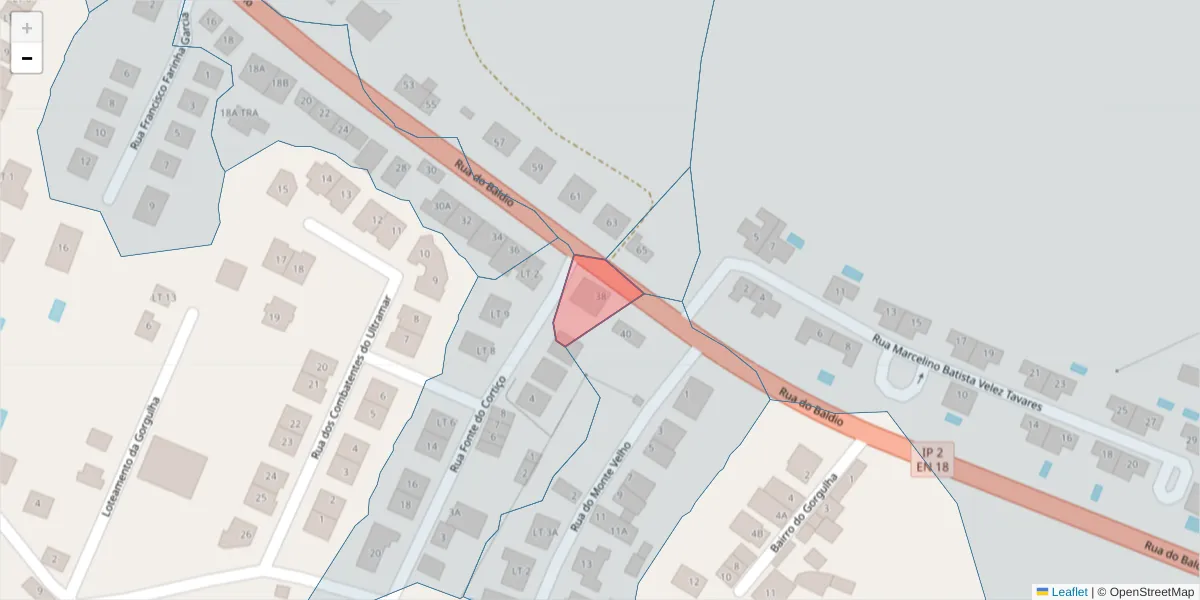 Mapa detalhado do código postal 7300-376 com limites, códigos postais vizinhos e agências dos correios