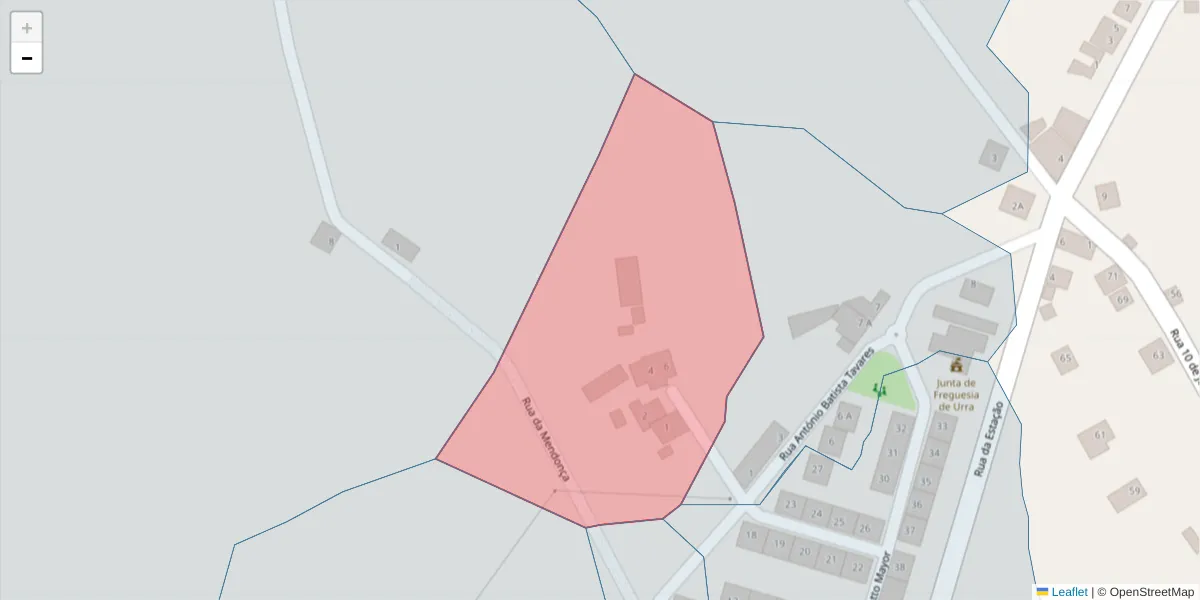 Mapa detalhado do código postal 7300-579 com limites, códigos postais vizinhos e agências dos correios