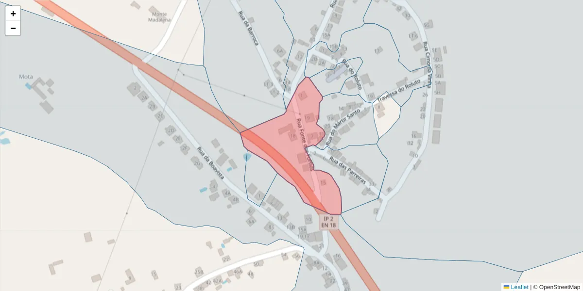 Mapa detalhado do código postal 7300-683 com limites, códigos postais vizinhos e agências dos correios