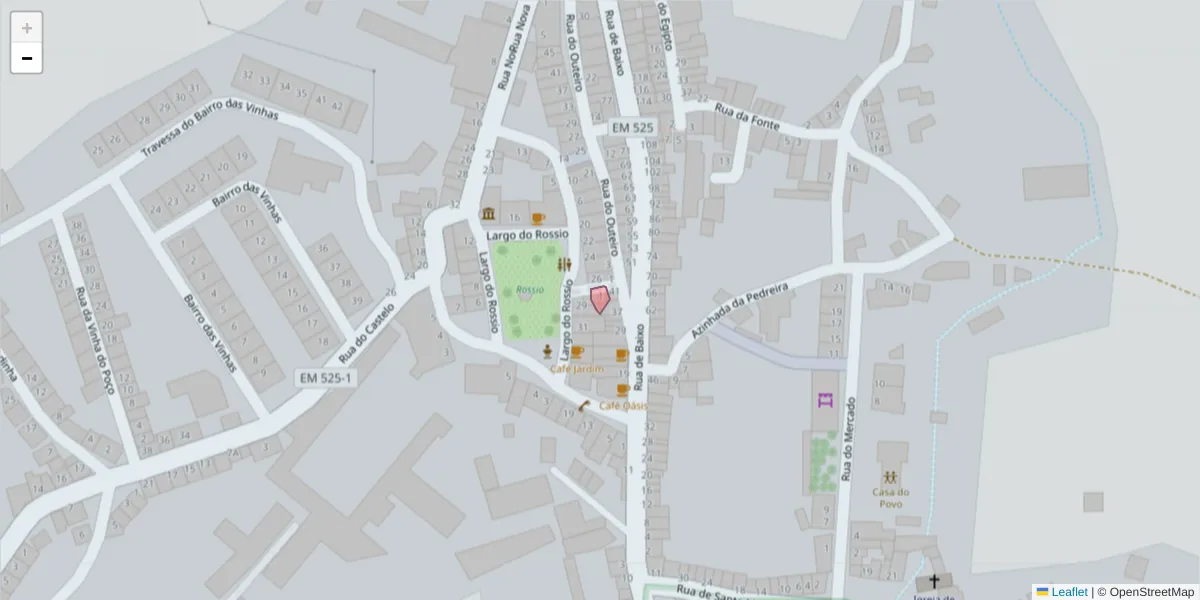 Mapa detalhado do código postal 7320-012 com limites, códigos postais vizinhos e agências dos correios