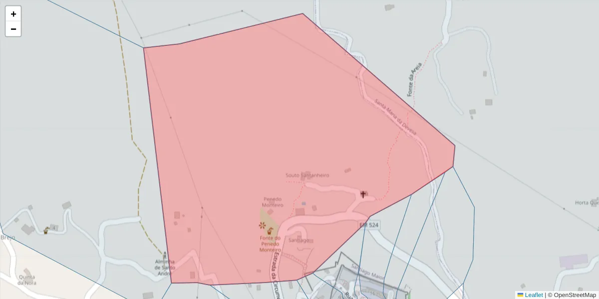 Mapa detalhado do código postal 7320-434 com limites, códigos postais vizinhos e agências dos correios