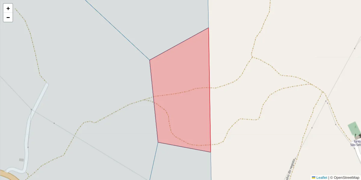 Mapa detalhado do código postal 7330-066 com limites, códigos postais vizinhos e agências dos correios