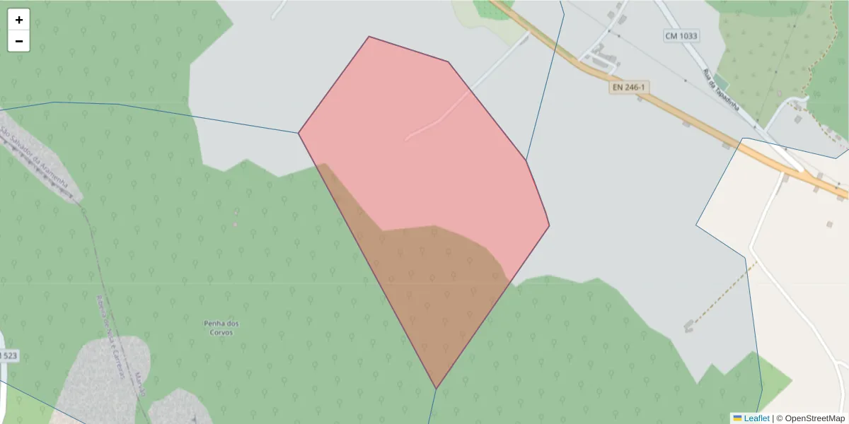 Mapa detalhado do código postal 7330-317 com limites, códigos postais vizinhos e agências dos correios
