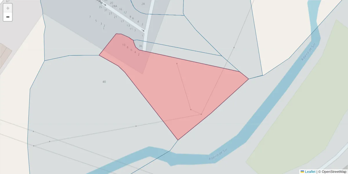 Mapa detalhado do código postal 7400-225 com limites, códigos postais vizinhos e agências dos correios