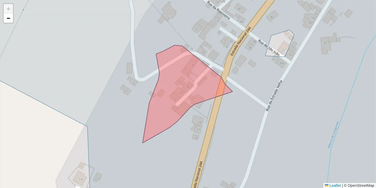 Mapa detalhado do código postal 7400-456 com limites, códigos postais vizinhos e agências dos correios