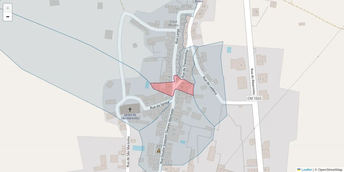 Mapa detalhado do código postal 7430-012 com limites, códigos postais vizinhos e agências dos correios