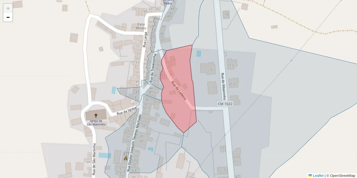 Mapa detalhado do código postal 7430-019 com limites, códigos postais vizinhos e agências dos correios