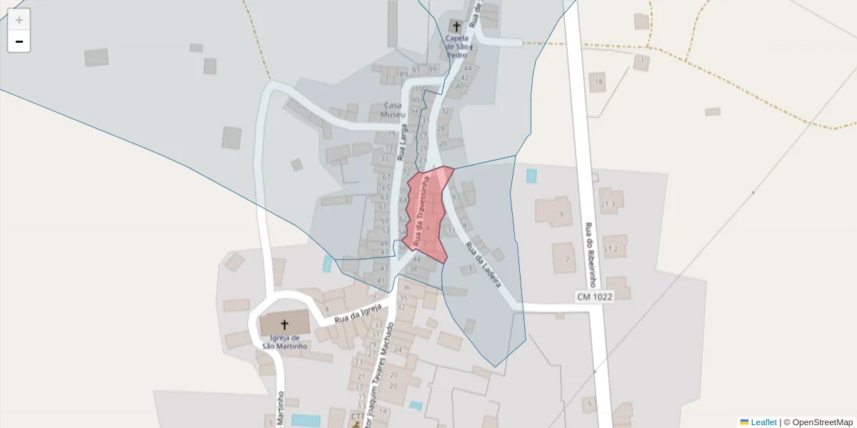 Mapa detalhado do código postal 7430-020 com limites, códigos postais vizinhos e agências dos correios