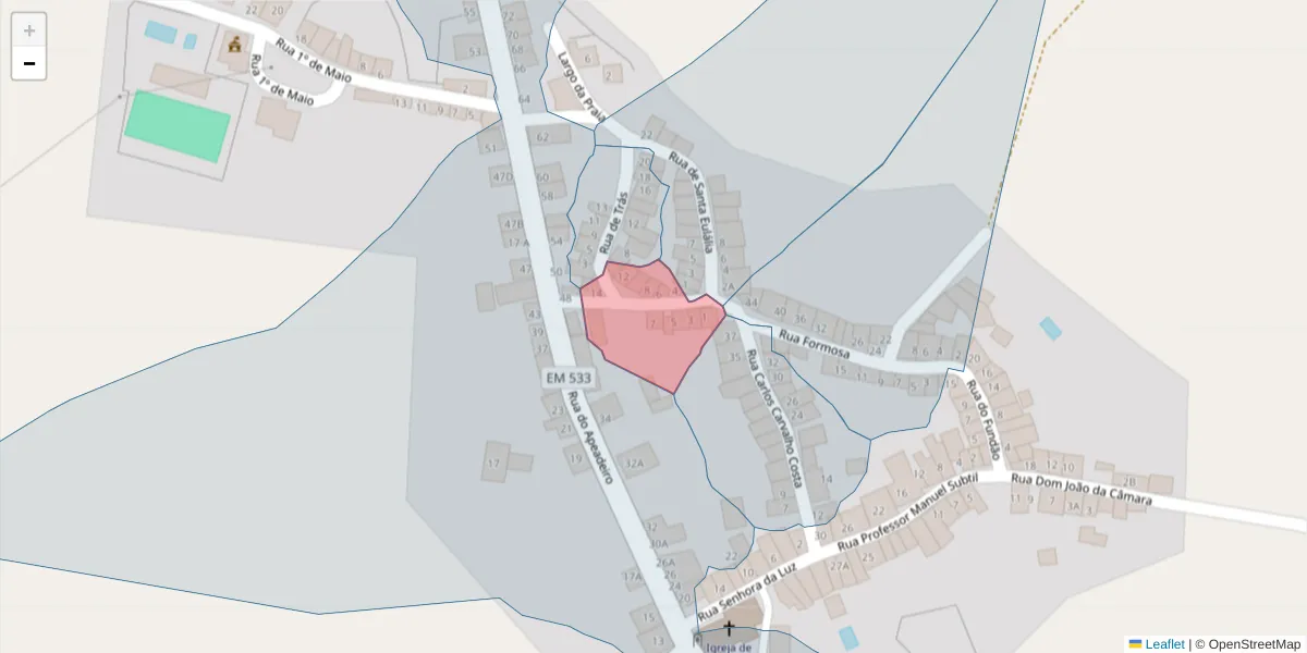 Mapa detalhado do código postal 7430-362 com limites, códigos postais vizinhos e agências dos correios