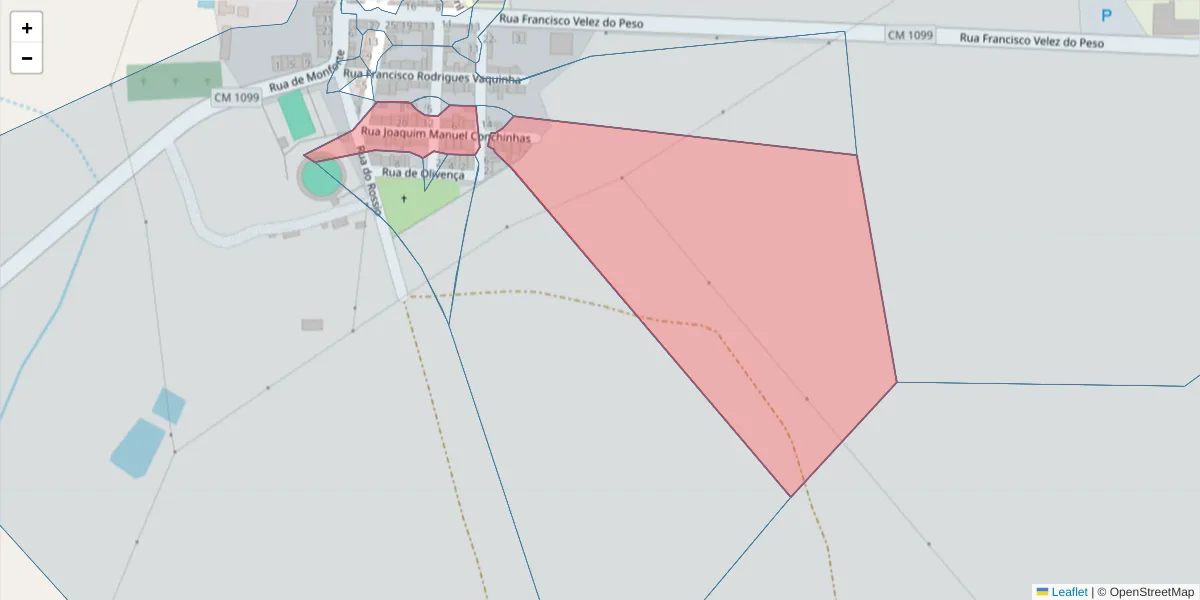 Mapa detalhado do código postal 7450-014 com limites, códigos postais vizinhos e agências dos correios
