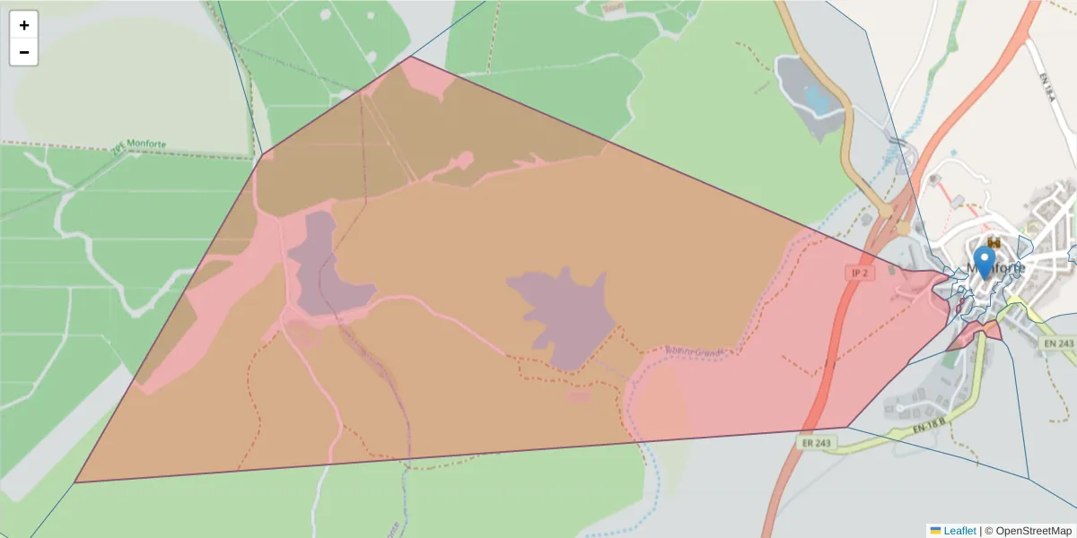 Mapa detalhado do código postal 7450-106 com limites, códigos postais vizinhos e agências dos correios