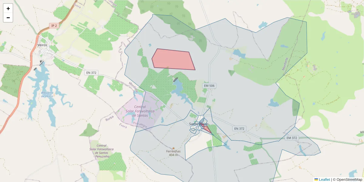 Mapa detalhado do código postal 7450-229 com limites, códigos postais vizinhos e agências dos correios