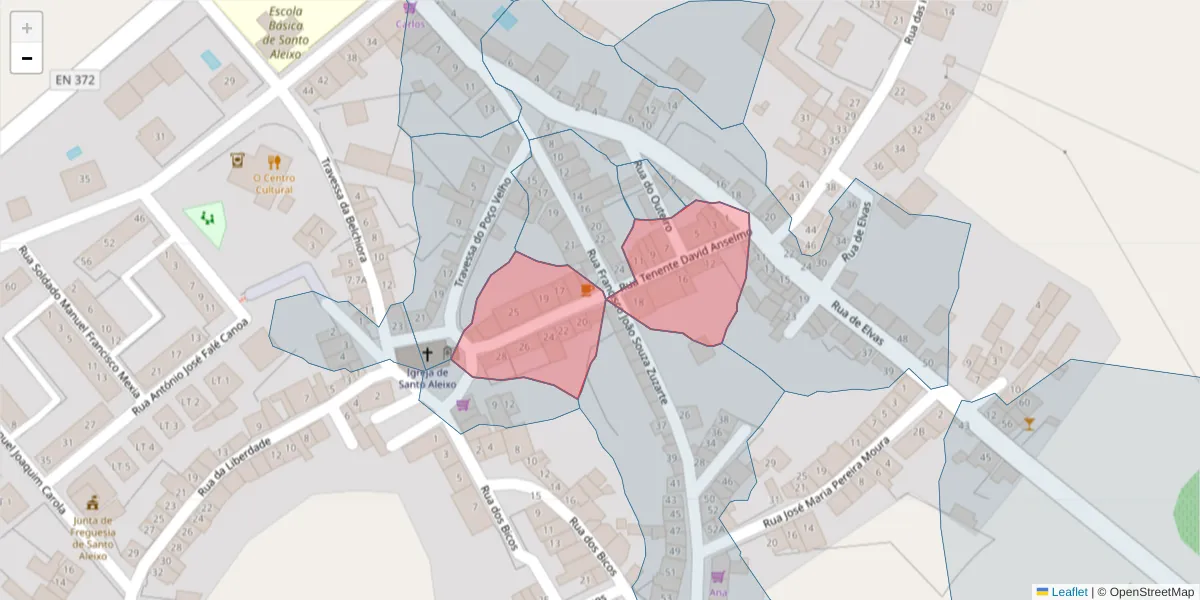 Mapa detalhado do código postal 7450-240 com limites, códigos postais vizinhos e agências dos correios