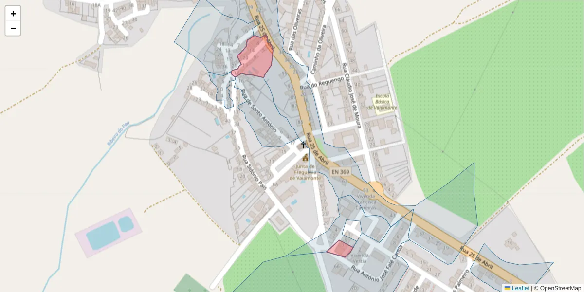 Mapa detalhado do código postal 7450-275 com limites, códigos postais vizinhos e agências dos correios