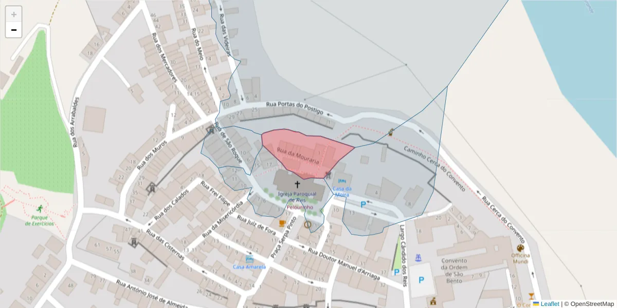 Mapa detalhado do código postal 7480-128 com limites, códigos postais vizinhos e agências dos correios