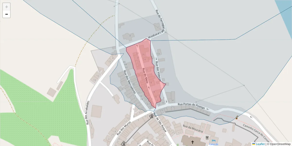 Mapa detalhado do código postal 7480-134 com limites, códigos postais vizinhos e agências dos correios