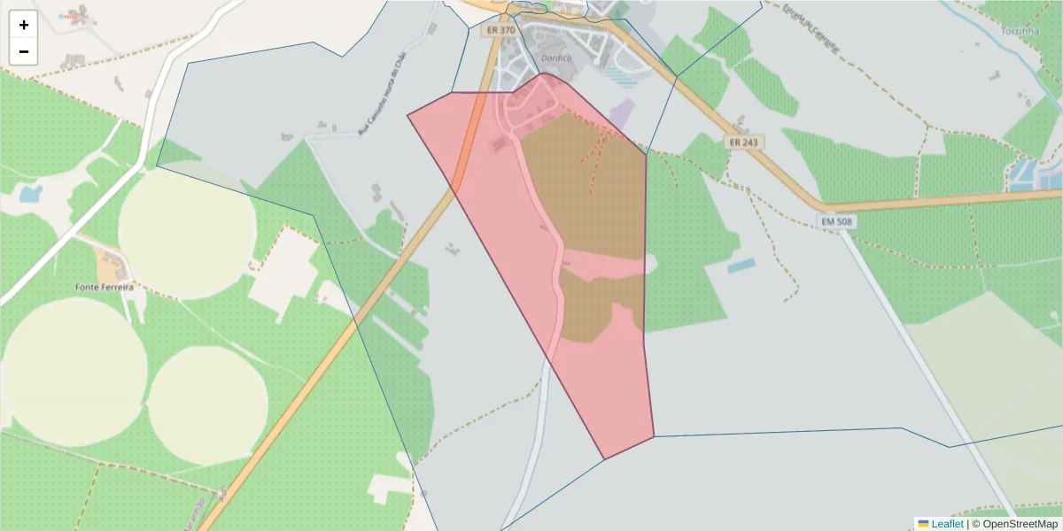 Mapa detalhado do código postal 7480-163 com limites, códigos postais vizinhos e agências dos correios