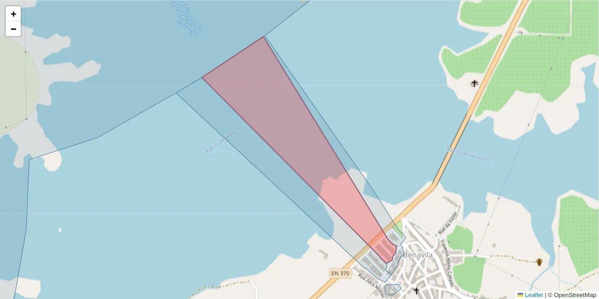 Mapa detalhado do código postal 7480-224 com limites, códigos postais vizinhos e agências dos correios