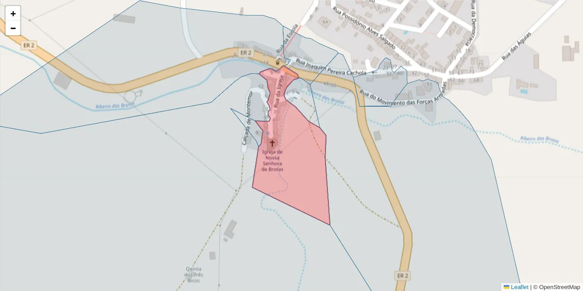 Mapa detalhado do código postal 7490-017 com limites, códigos postais vizinhos e agências dos correios