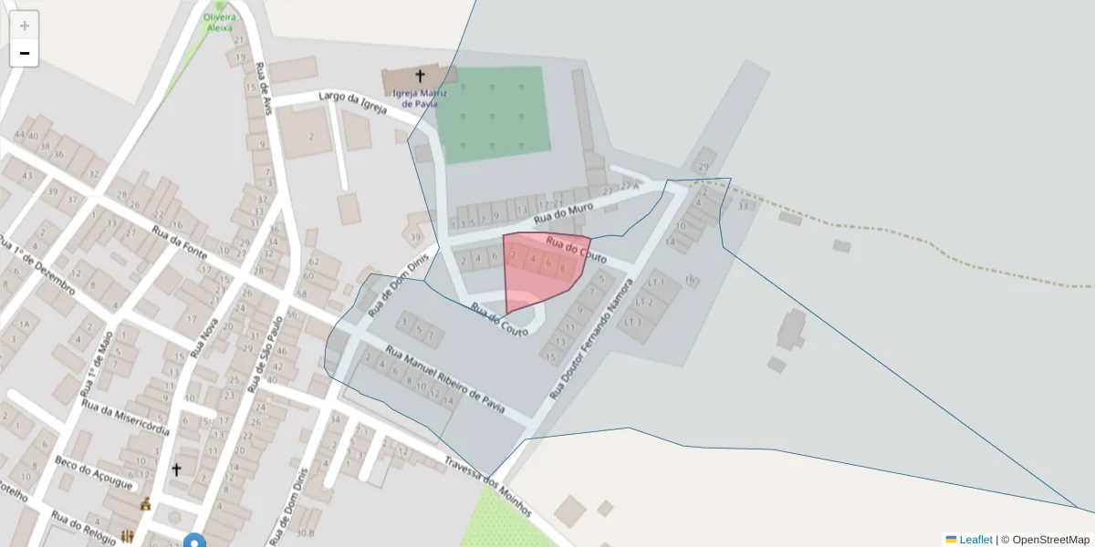Mapa detalhado do código postal 7490-436 com limites, códigos postais vizinhos e agências dos correios