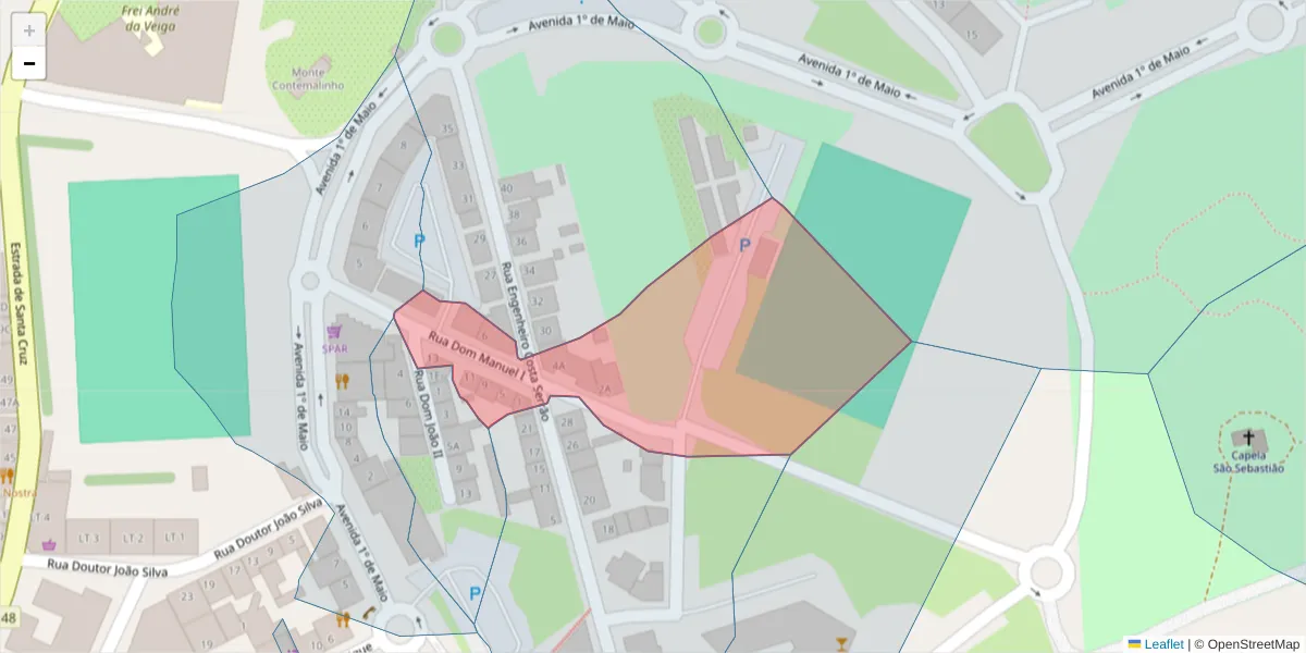 Mapa detalhado do código postal 7540-175 com limites, códigos postais vizinhos e agências dos correios