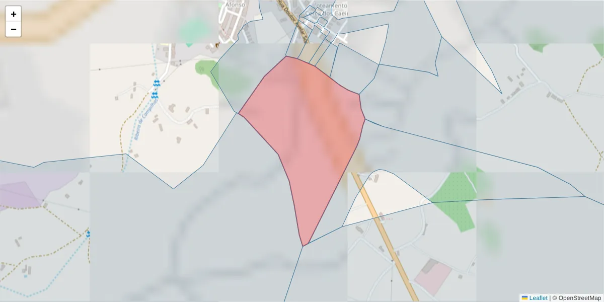 Mapa detalhado do código postal 7555-135 com limites, códigos postais vizinhos e agências dos correios