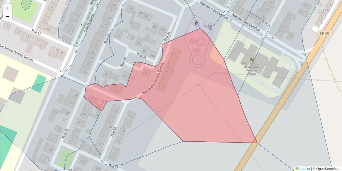 Mapa detalhado do código postal 7565-070 com limites, códigos postais vizinhos e agências dos correios