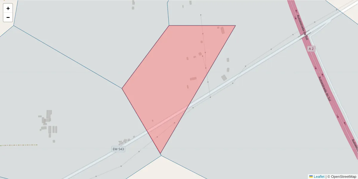 Mapa detalhado do código postal 7570-110 com limites, códigos postais vizinhos e agências dos correios