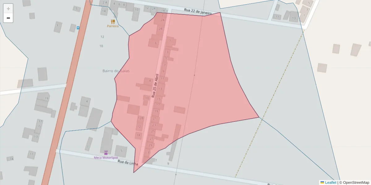 Mapa detalhado do código postal 7570-161 com limites, códigos postais vizinhos e agências dos correios