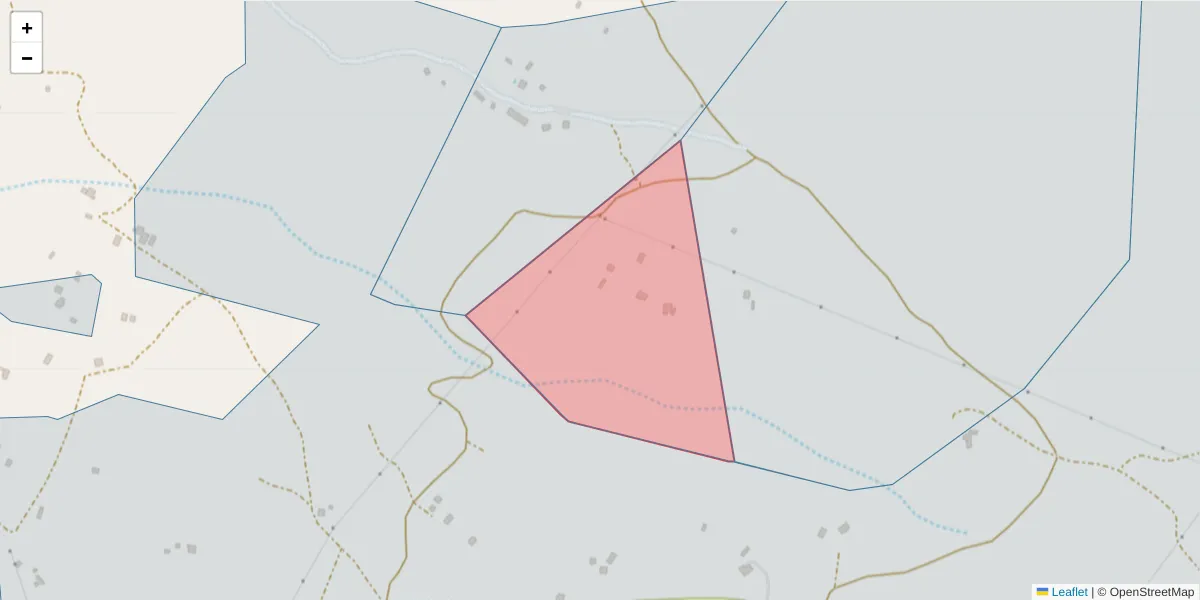 Mapa detalhado do código postal 7570-417 com limites, códigos postais vizinhos e agências dos correios