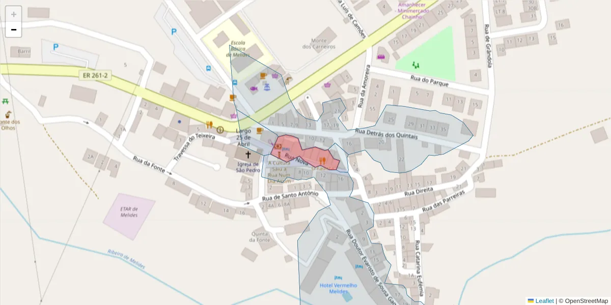 Mapa detalhado do código postal 7570-639 com limites, códigos postais vizinhos e agências dos correios