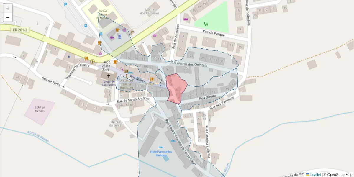 Mapa detalhado do código postal 7570-643 com limites, códigos postais vizinhos e agências dos correios