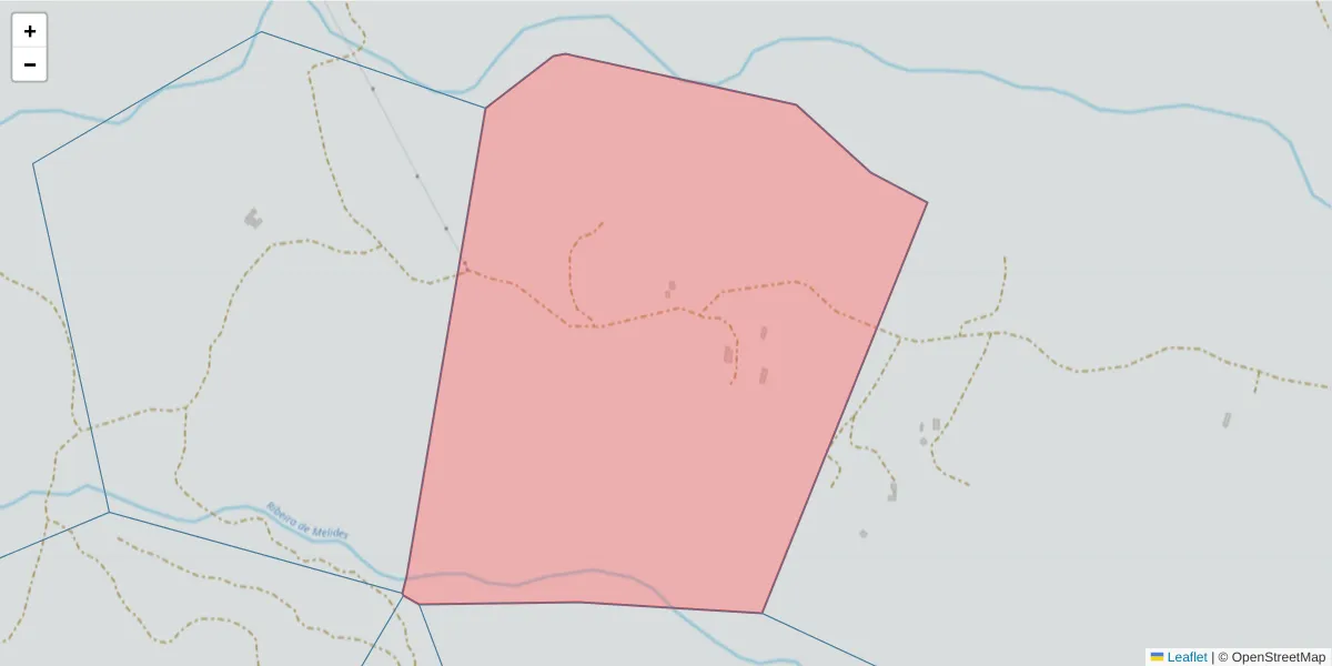Mapa detalhado do código postal 7570-682 com limites, códigos postais vizinhos e agências dos correios
