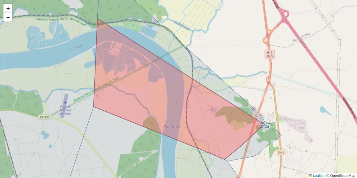 Mapa detalhado do código postal 7580-060 com limites, códigos postais vizinhos e agências dos correios