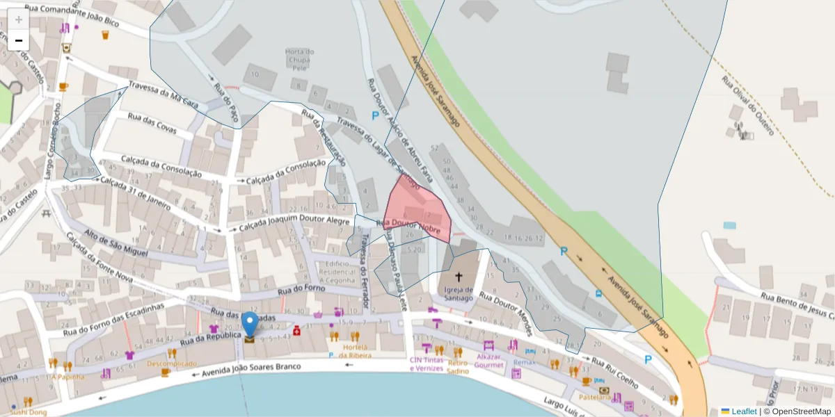 Mapa detalhado do código postal 7580-157 com limites, códigos postais vizinhos e agências dos correios