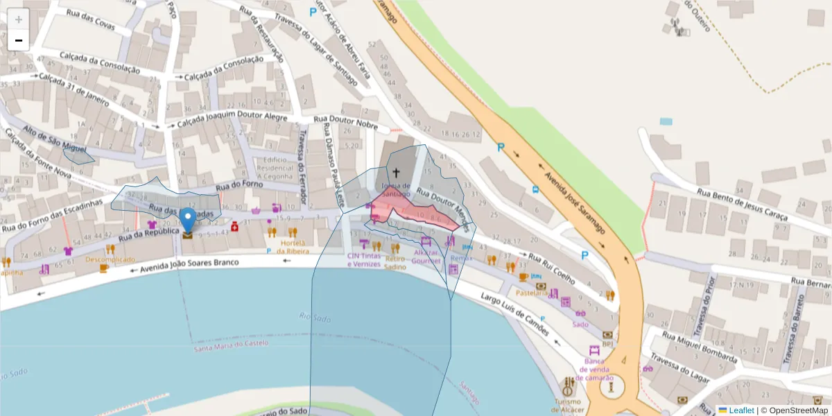 Mapa detalhado do código postal 7580-163 com limites, códigos postais vizinhos e agências dos correios