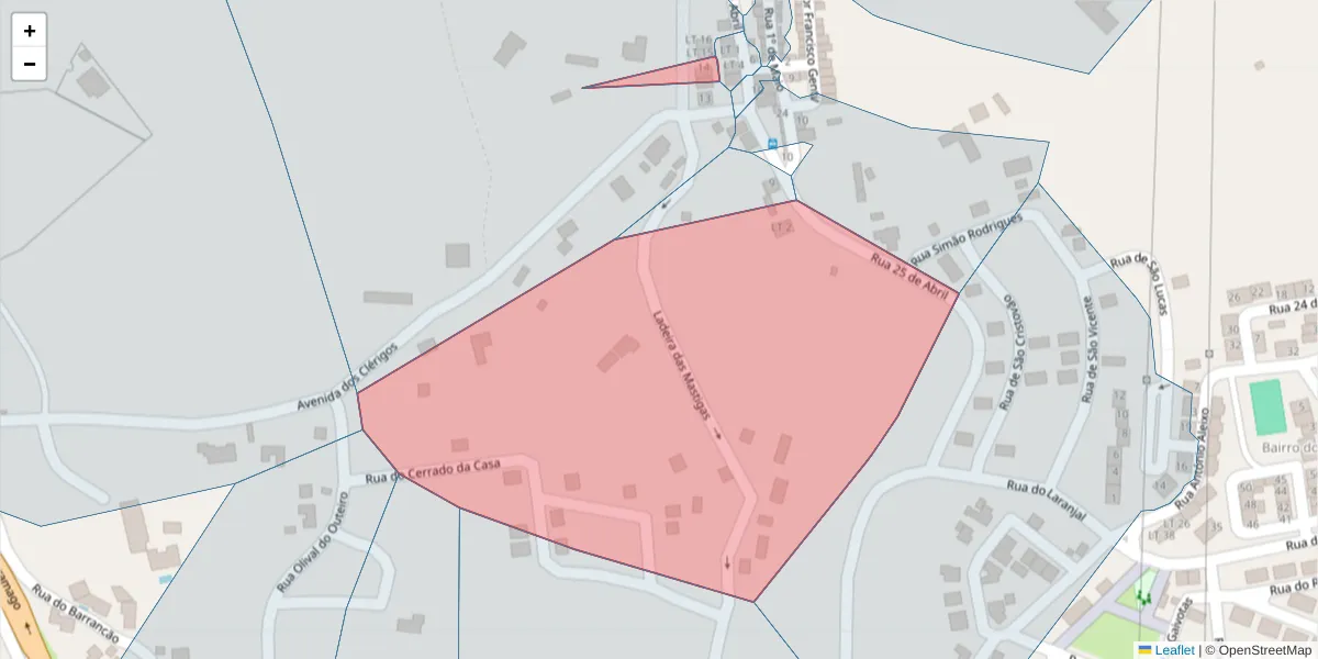 Mapa detalhado do código postal 7580-228 com limites, códigos postais vizinhos e agências dos correios