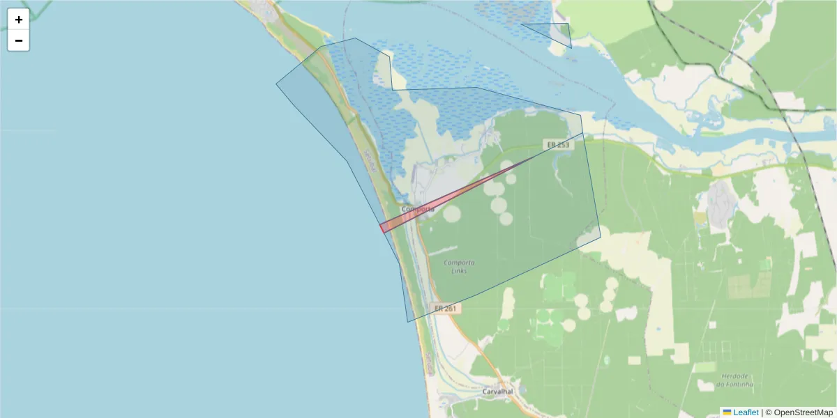 Mapa detalhado do código postal 7580-628 com limites, códigos postais vizinhos e agências dos correios