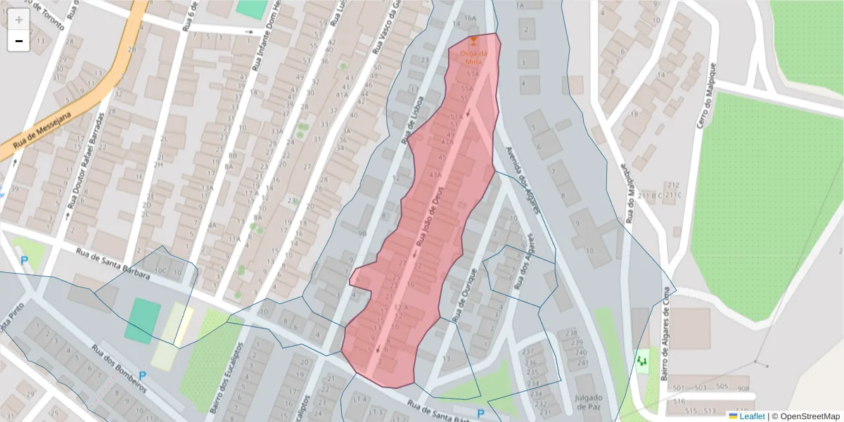 Mapa detalhado do código postal 7600-138 com limites, códigos postais vizinhos e agências dos correios