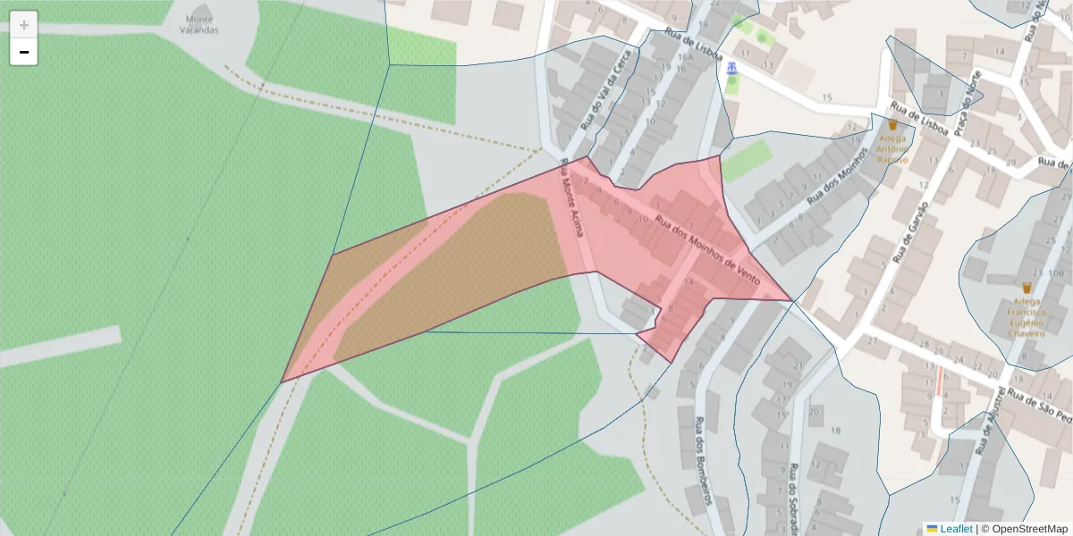 Mapa detalhado do código postal 7600-231 com limites, códigos postais vizinhos e agências dos correios