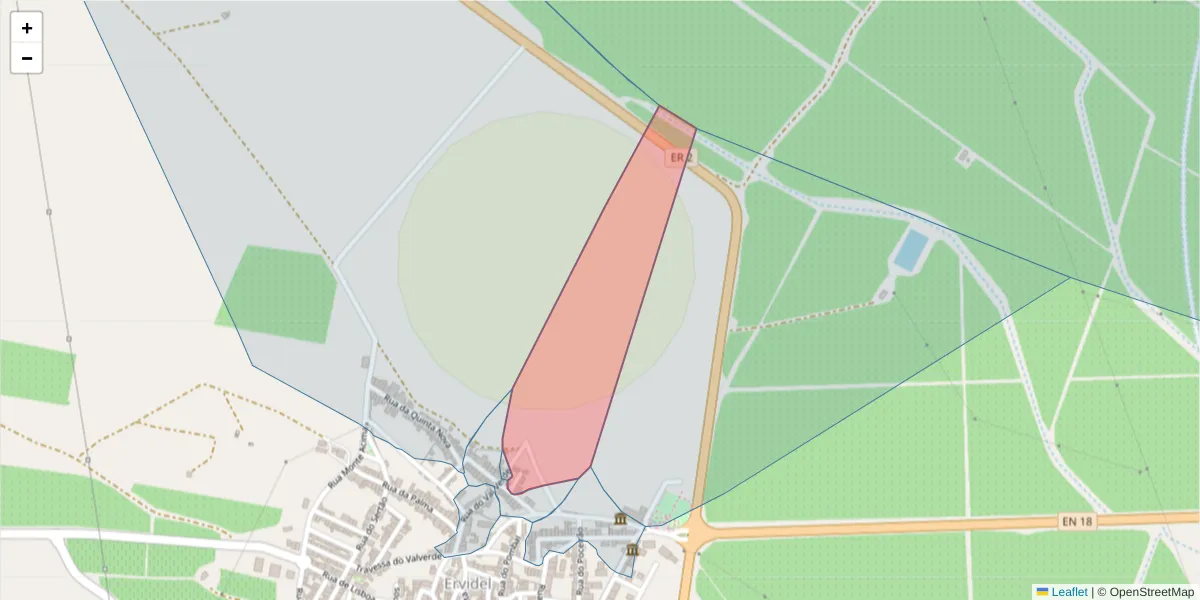 Mapa detalhado do código postal 7600-235 com limites, códigos postais vizinhos e agências dos correios