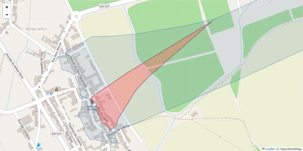 Mapa detalhado do código postal 7600-417 com limites, códigos postais vizinhos e agências dos correios