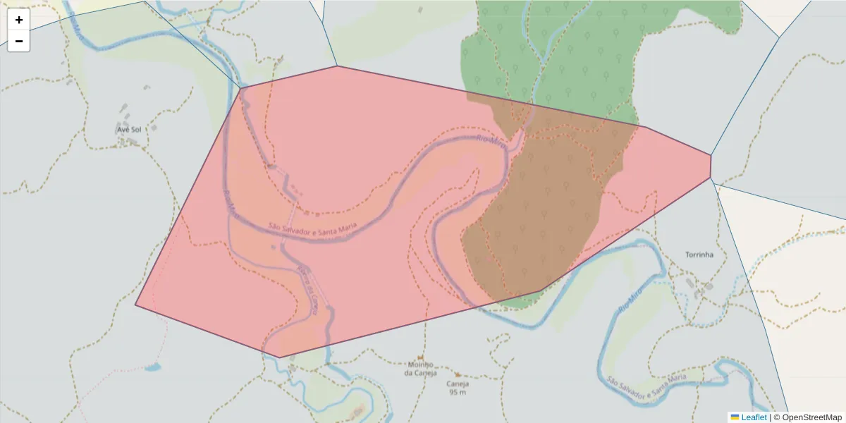 Mapa detalhado do código postal 7630-062 com limites, códigos postais vizinhos e agências dos correios