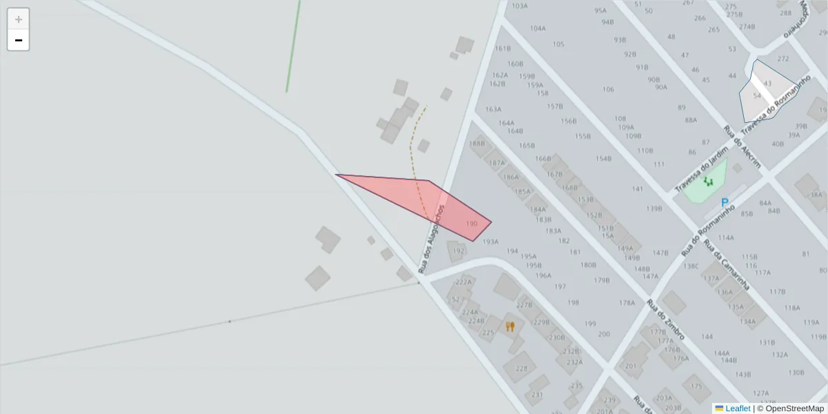 Mapa detalhado do código postal 7645-056 com limites, códigos postais vizinhos e agências dos correios