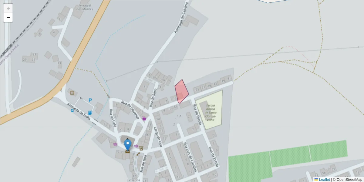 Mapa detalhado do código postal 7665-883 com limites, códigos postais vizinhos e agências dos correios