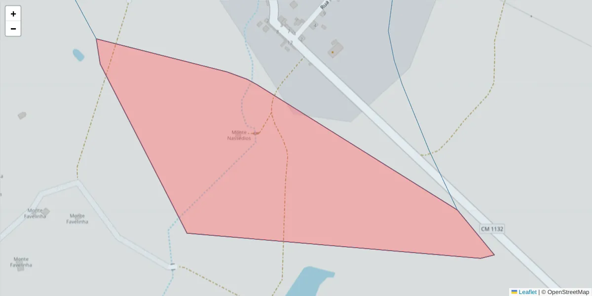 Mapa detalhado do código postal 7670-287 com limites, códigos postais vizinhos e agências dos correios